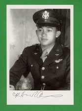 Harvey Alexander DECEASED Tuskegee Airman Pilot Signed 4x6 B/W Photo E21631
