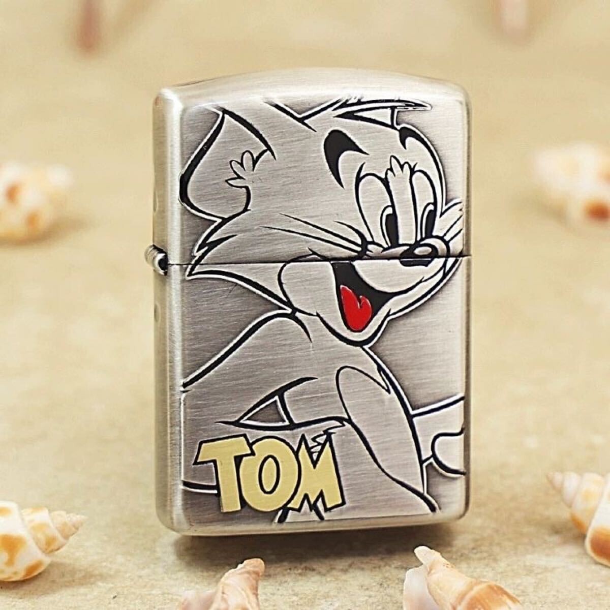 zippoトムとジェリー Tom to Jerry Zippo ジッポ　喫煙具 Zippo Tom And Jerry 2 Sided Design Silver Etching Lighter Regular