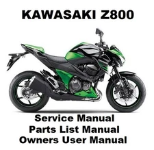 Z800 - Owners Workshop Service Repair Parts List Manual PDF files Z 800 NINJA