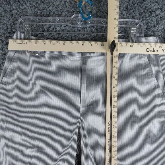 Bermuda Lauren Ralph Lauren Feminina 6 Preto Branco Listras Ativas 32x12* - Imagem 3 de 4