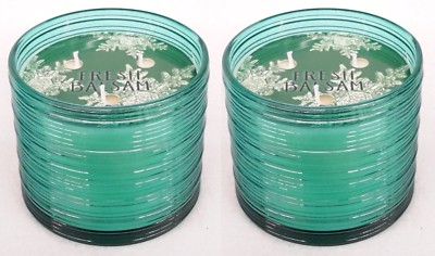 2 Bath & Body Works FRESH BALSAM 3-Wick Scented Candle 14.5 oz