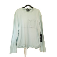 Spyder Fleece Pullover Sweatshirt NWT Womens XL Light Green Lounge Crew Pocket