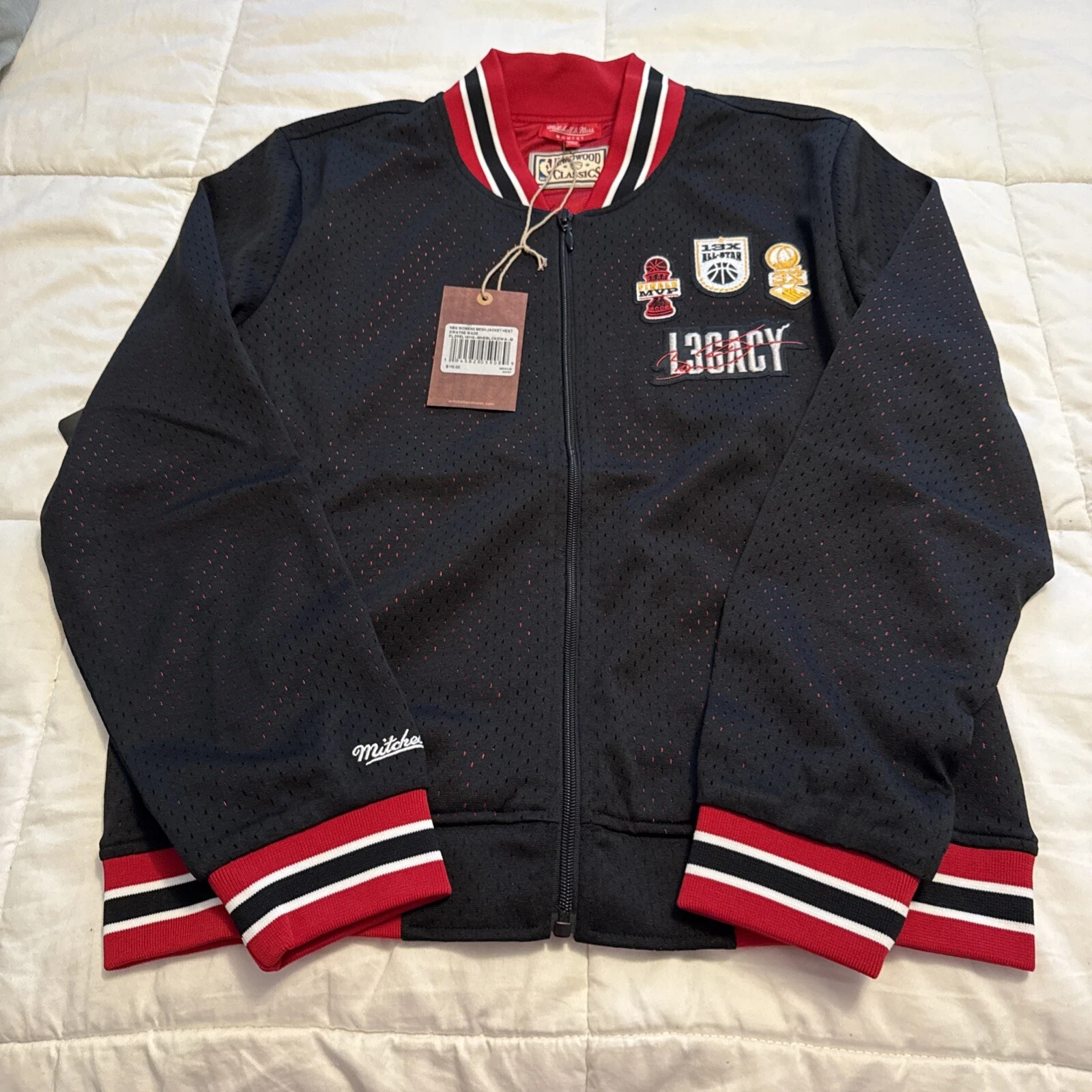 Mitchell & Ness NBA Miami Heat Women's Wade Legacy Sweater Jacket
