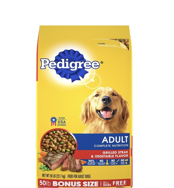 pedigree dog food 50 lb