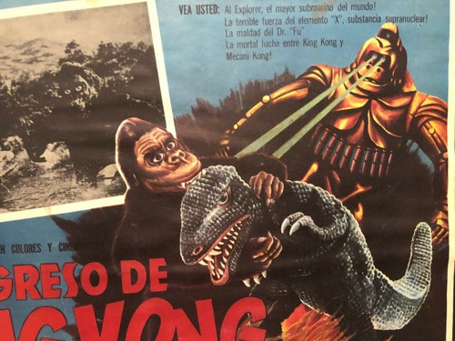 KING KONG LOBBY CARD 1967 RETURN OF KING KONG MEXICAN MOVIE TITLE - Picture 6 of 9