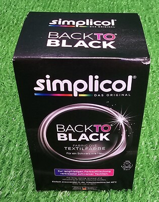 Simplicol Farberneuerung Back to Black f. schwarze Kleidung All in one Versand0 