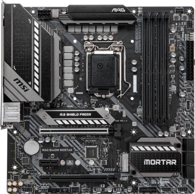 MSI MAG B460M MORTAR LGA 1200 Intel B460 SATA 6Gb/s Micro ATX Intel Motherboard