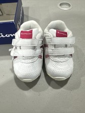 Champion Athletic Shoes Tennis White Hot Pink Metallic Size 3W Toddler Girls