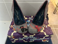 Irregular Choice Heels Scottie Dog Grey 40/6.5 