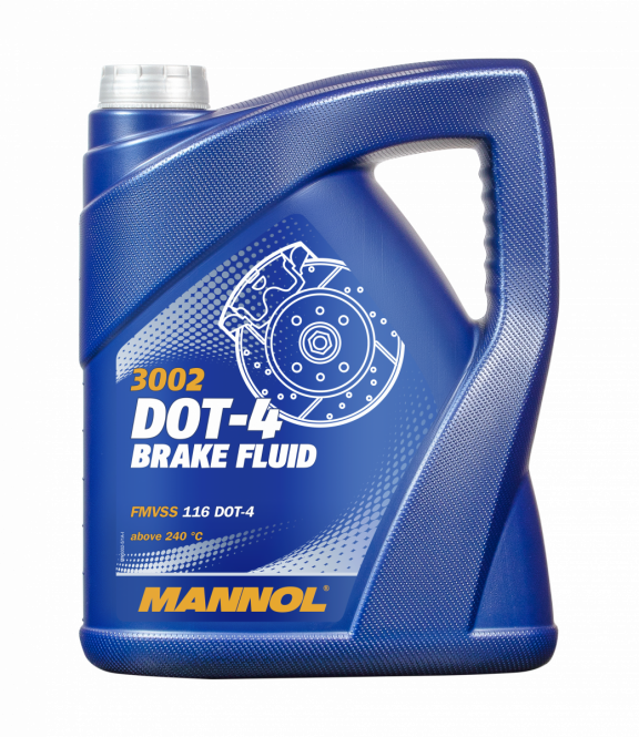 5L Mannol Brake Clutch Fluid DOT 4 High Quality Brake Fluid ISO 4925