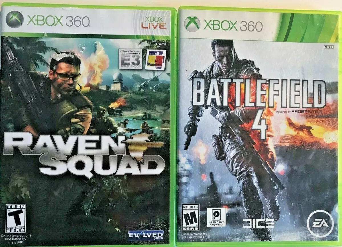 XBOX 360 2 Game Lot Raven Squad, Battlefield 4 XBOX Shooter Game Lot eBay