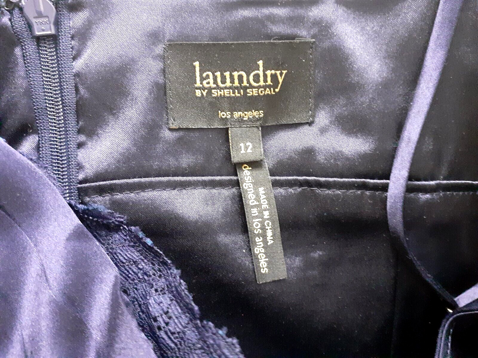 Vtg Laundry By Shelli Segal Satin Seamed Corset D… - image 7