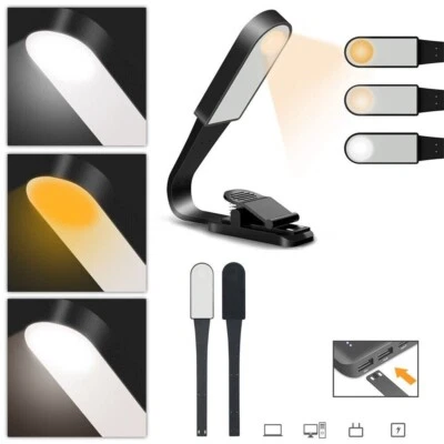 SHOPELEGANCE Book Light USB Reading Light with Touch Sensor Clip On Book LED Reading Light UK
