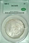 CACG Graded 1888 S Morgan Silver Dollar AU55