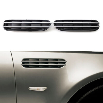Fit BMW 5 Series E39 E60 E61 M5 Car Side Fender Air Flow Vents Grille Grill 2PCS