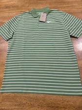 Nike Dri-Fit Victory Stripe Polo Shirt Green White DH0829 350 Men's Medium New