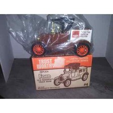 Trust Worthy 1918 Ford Runabout Truck Coin Bank Limited Edition 1/25 Scale 1988