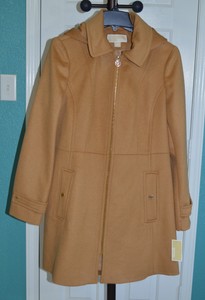 stand collar camel coat