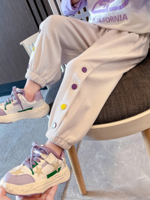 Girls Pants Spring and Autumn New Fashion Spring Sports Girls Kid's Pants
