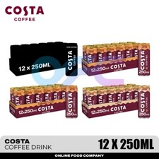 Costa Coffee Drinks 12 x 250ml Cans | Iced Mocha Italia Blend Coffee Beverage