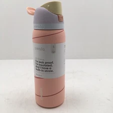 Owala 32oz FreeSip Stainless Steel Water Bottle, Candy Cane Lilac, Display Model