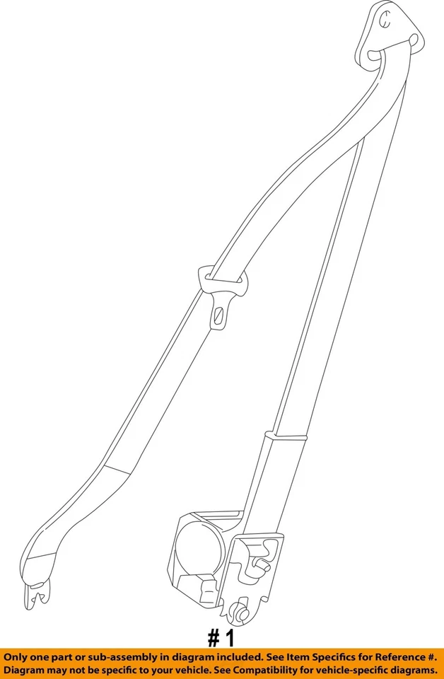 Used Front Right Seat Belt Front fits: 2007 Chevrolet Equinox bucket passenger r Foto 4 de 4