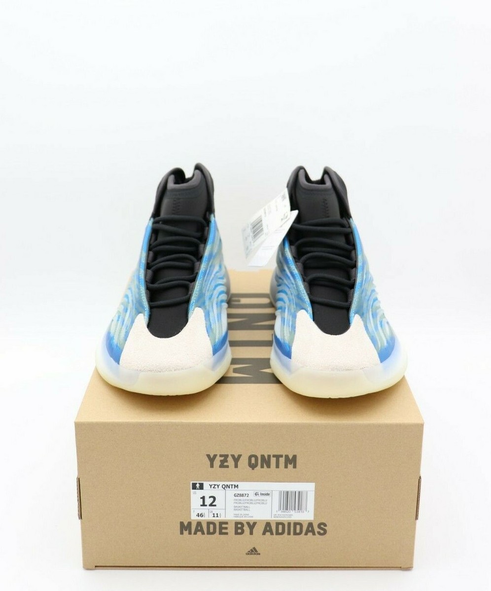 NIB ADIDAS YEEZY QUANTUM Frozen Blue Sneakers Size 12.5 - Adidas Yeezy Quantum Frozen Blue for sale online  main image 2