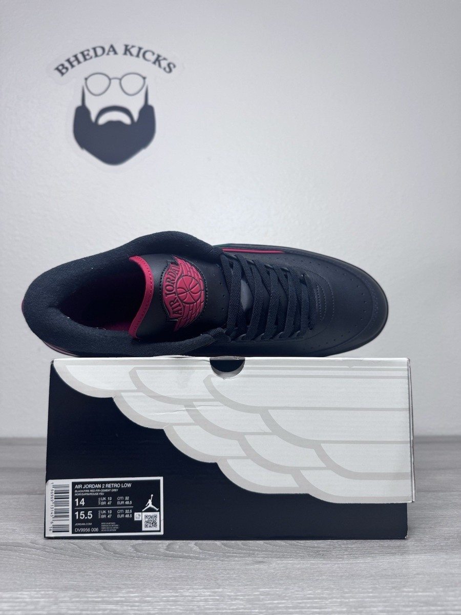 Size 14 - Air Jordan 2 Retro Low Christmas DV9956-006 Black Red