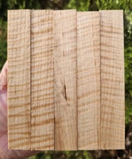 Curly Maple Pen Blanks - 5 pack Deal! - Fully Dry!  Ready to turn!