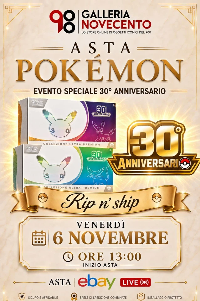 UPC 30° Anniversario, speciale asta rip n' ship da 1€!