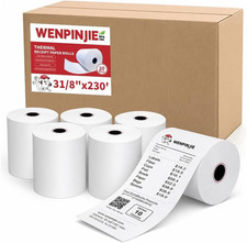 80Mm Thermal Receipt Paper 3 1/8" X 230', BPA Free, 20 Rolls