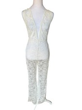 Nasty Gal White Lace Collection coverup size 6