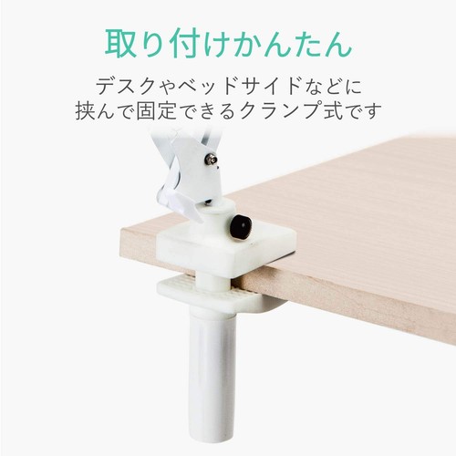 ELECOM tablet stand smartphone stand with flexible arm white TB-DSZARMWHN Japan - 第 4/7 張圖片