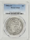 1892-CC Morgan Dollar : PCGS VF25