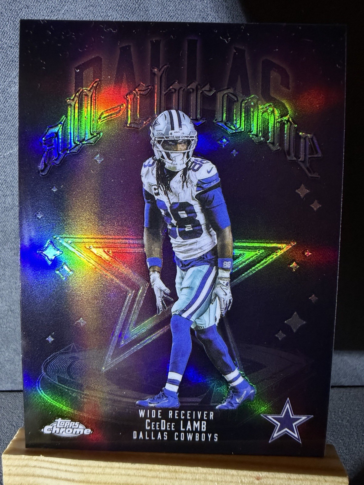 Topps Chrome 2025 CeeDee Lamb Dallas Cowboys All-Chrome Insert refractor #ACT-8