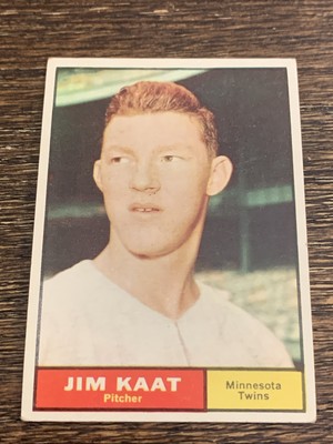 1961 TOPPS JIM KAAT #63 TWINS VG-EX+ OR BETTER