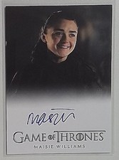 2025 Maisie Williams como Arya Stark: The Great Houses: Full Bleed Auto