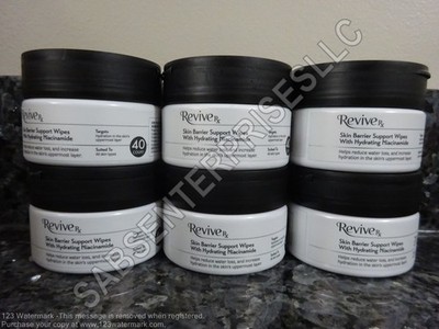 240 Revive Rx Skin Barrier Support Wipes with Niacinamide (6 jars of 40) NEW