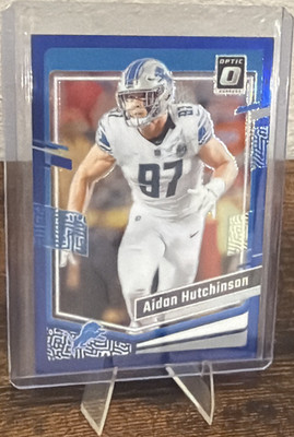 2023 Donruss Optic Aidan Hutchinson Blue Refractor /199 #58 Lions
