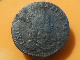 LOUIS XIV LIARD DE FRANCE 1656 B RECHERCHEE & QUALITE TB /TTB !
