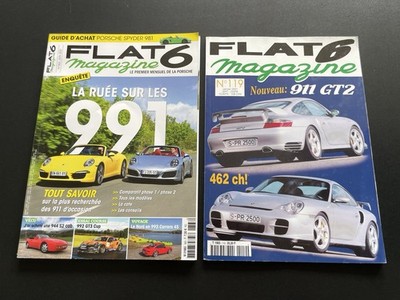 FLAT 6er Set mit 2 Zeitschriften Porsche 2001 / 2021 911 GT2 997 GT3 Cup 993 944 996