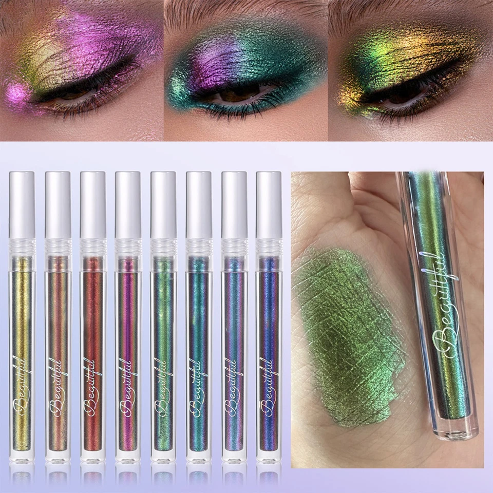 Women Chameleon Liquid Eyeshadow Colorful 1Pc Halloween Cosplay Eye Shadow - Image 3 of 4