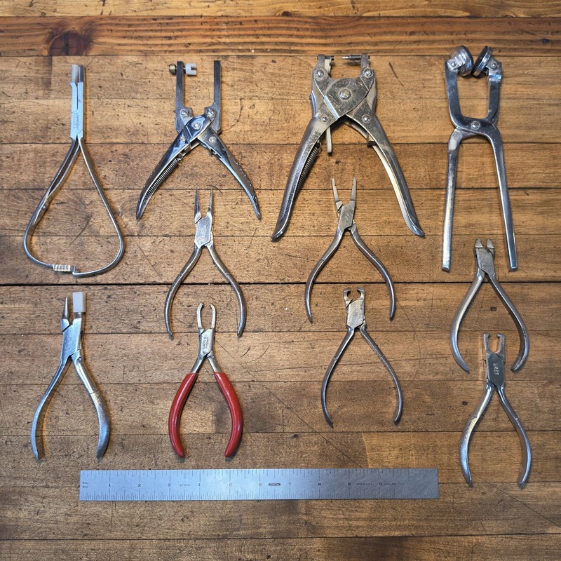 Optical & Eyeglass Watch Repair Pliers Vintage LOT & Extras ☆ USA/GERMAN/FRENCH