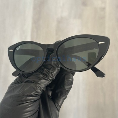 New Ray-Ban NINA Cat Eye Sunglasses RB 4314-N 601/31 Black Frames