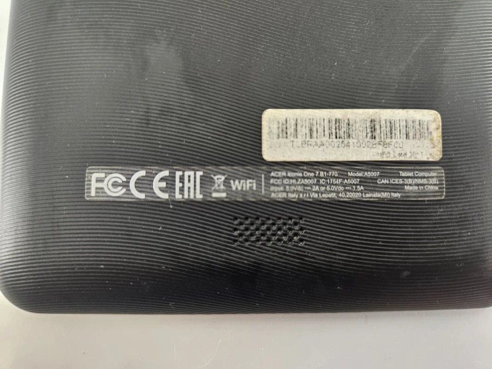 Acer Iconia One 7 B1-770 - 7 pulgadas negro - 1 GB de RAM - 16 GB - restablecido de fábrica Foto 4 de 4