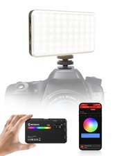 On Camera Light 91 LEDs RGB Camera Video Lights for Photography CRI 95 Dimma...