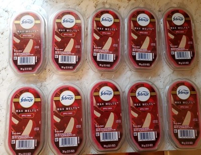 Lot Of 10 FEBREZE Wax Melts- Apple Cider- LIMITED EDITION.  60 Total Pieces