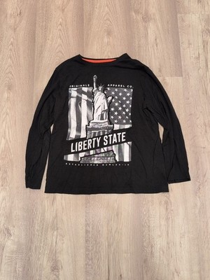 T-Shirt Jungen Größe 152 Schwarz Primark Langarmshirt mit Aufdruck