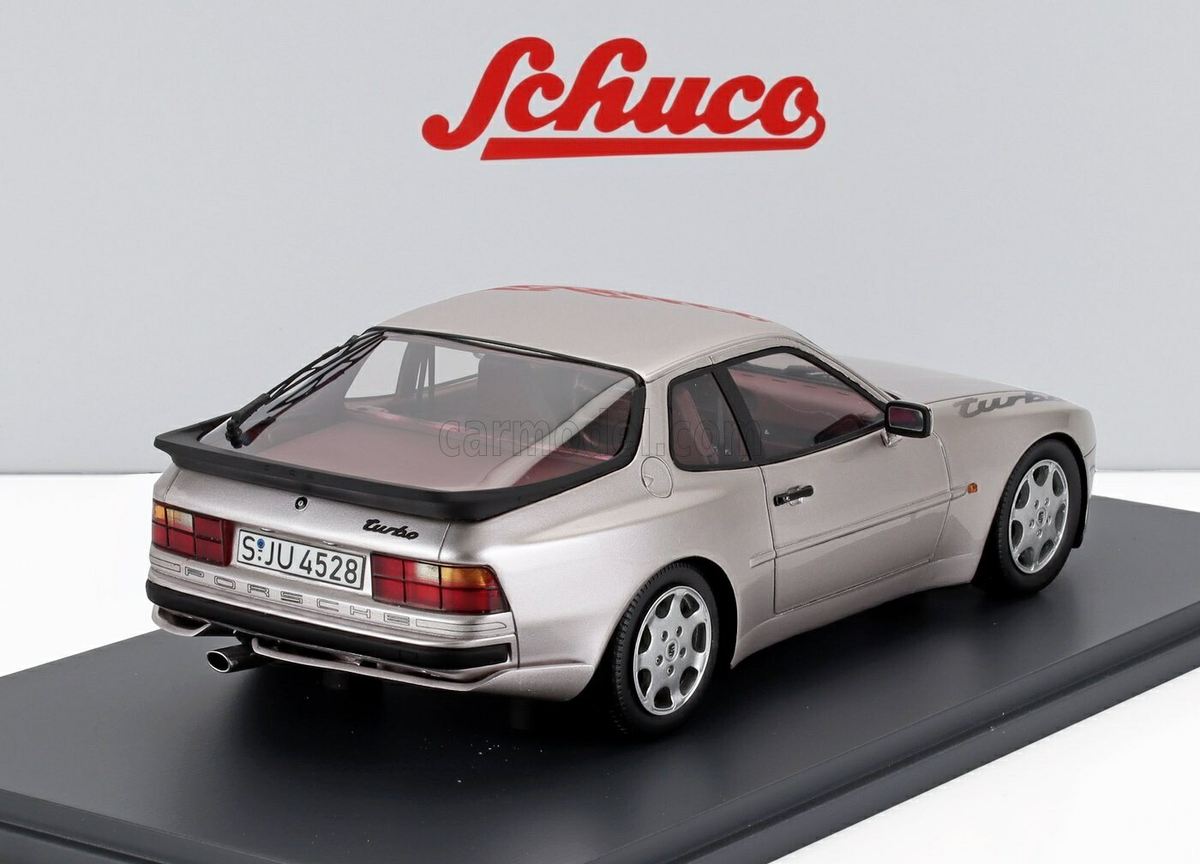 Schuco 1/18 Porsche 944 Turbo S 1986 Silver Diecast Model Car