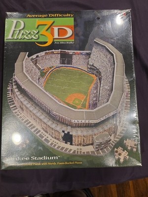Vintage Milton Bradley Puzz 3D Yankee Stadium Puzzle Factory Sealed 387pc